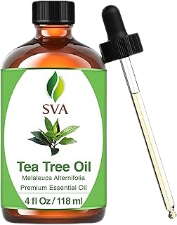 SVA Tea Tree Essential Oil – 4 Fl Oz – 100% Natural Tea Tree Oil - for Diffuser, Hair Care, Face, Skin Care, Aromatherapy, Scalp and Body Massage, Soap and Candle Making – with Dropper


aayushii.com