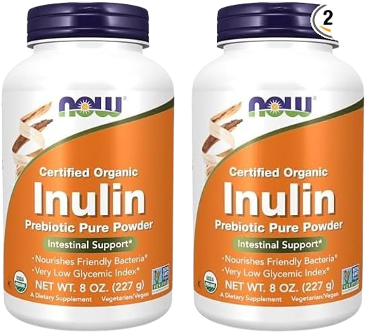 NOW Supplements, Inulin Prebiotic Pure Powder, Certified Organic, Non-GMO Project Verified, Intestinal Support*, 8-Ounce (Pack of 2)


AAYUSHII.COM