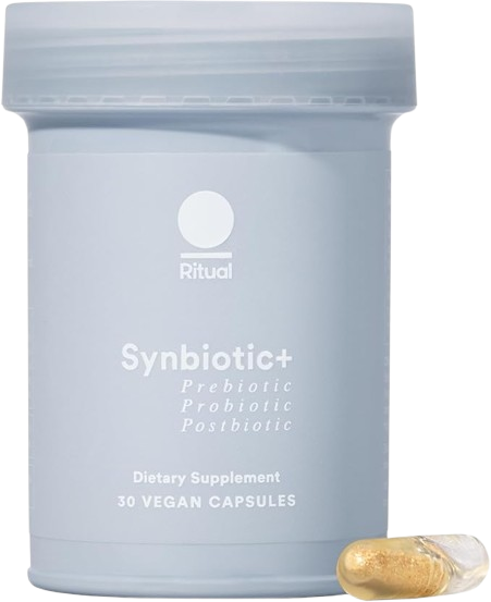 Ritual Synbiotic+ Prebiotic, Probiotic, Postbiotic, 3-in-1 Formula for Gut and Digestive Health, Regularity, Bloat, Immune Support, Vegan Delayed-Released Capsule, Probiotics for Women and Men, 30 Day


aayushii.com