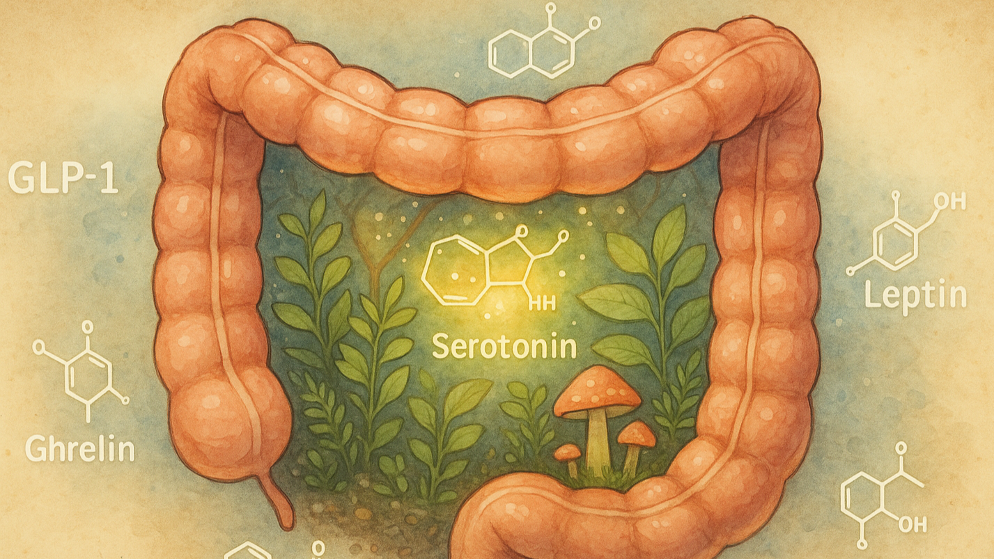 Appetite & Gut-Brain Hormones — GLP-1, Leptin, Ghrelin, Serotonin, GABA